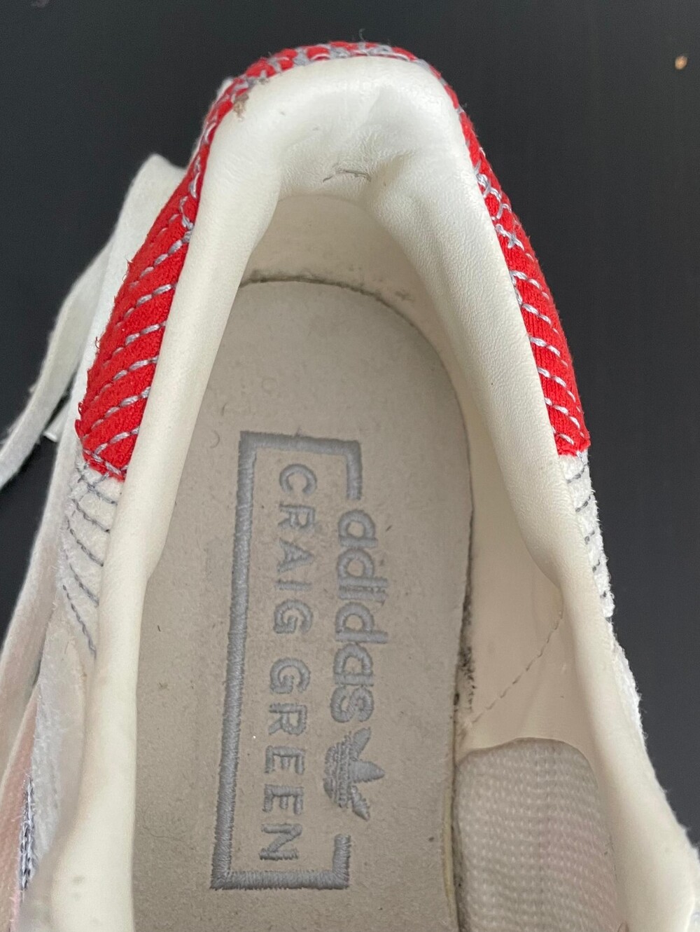adidas Craig Green Off-White Sneakers with Orange Accents - Picture 5 of 9